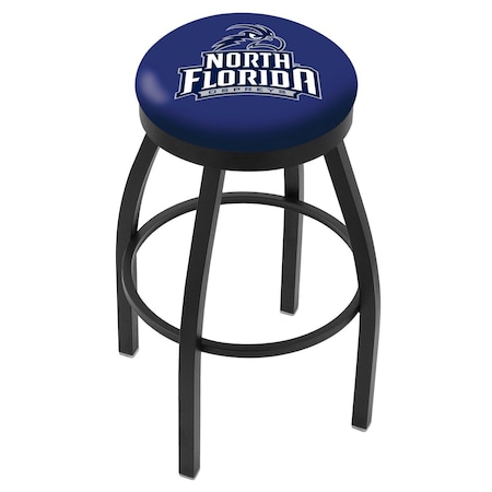 36 Blk Wrinkle North Florida Swivel Bar Stool,Accent Ring